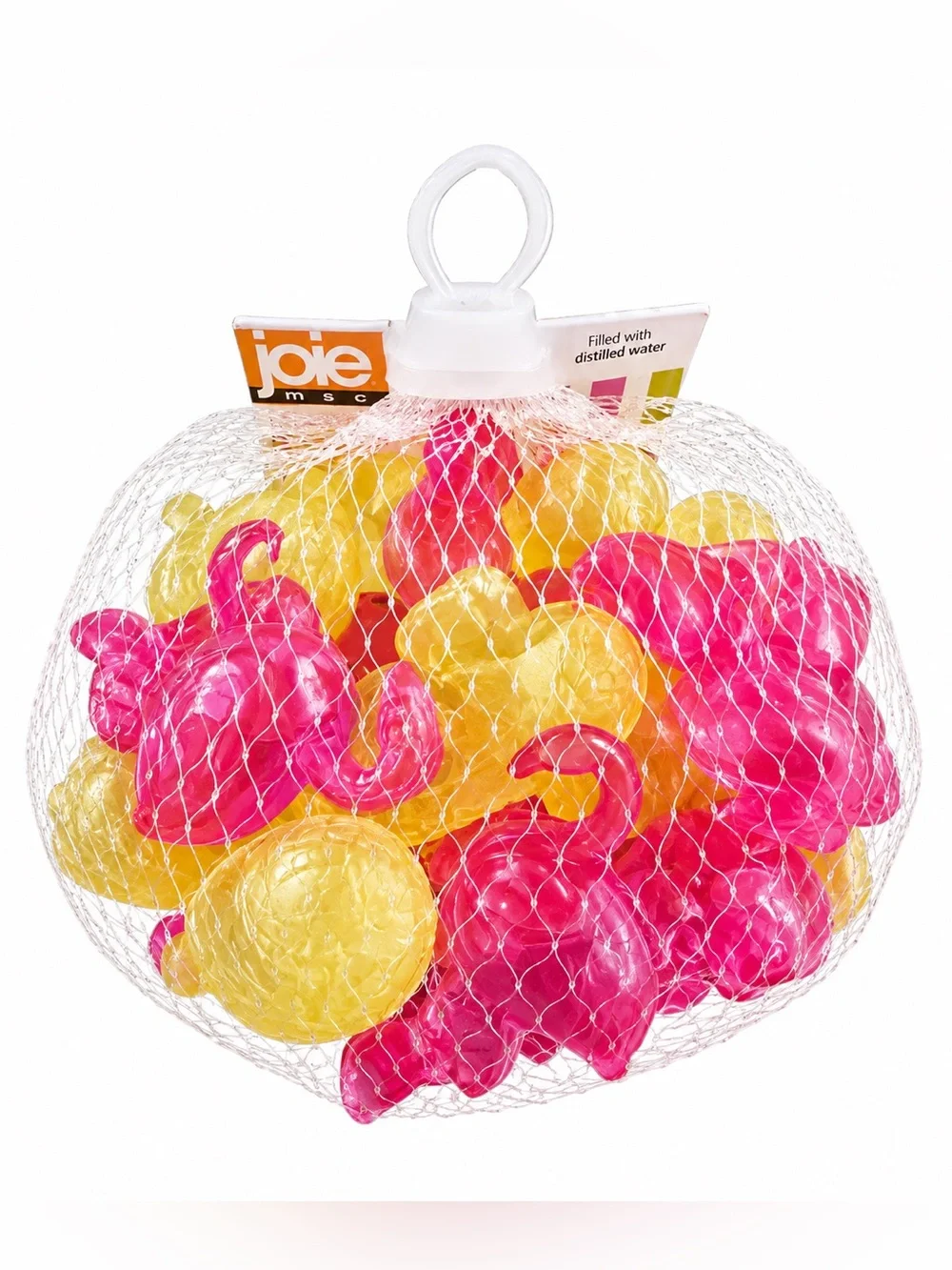 Joie Tropical Reusable Ice Cubes 20pc Flamingo & Pineapple NEW